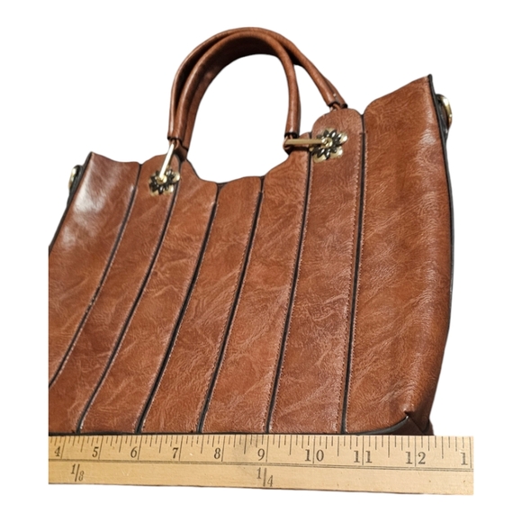Rofozzi- Brown Lane Vegan Leather Handbag (Eco-friendly) , Women's Handbag , Veg - Picture 4 of 16